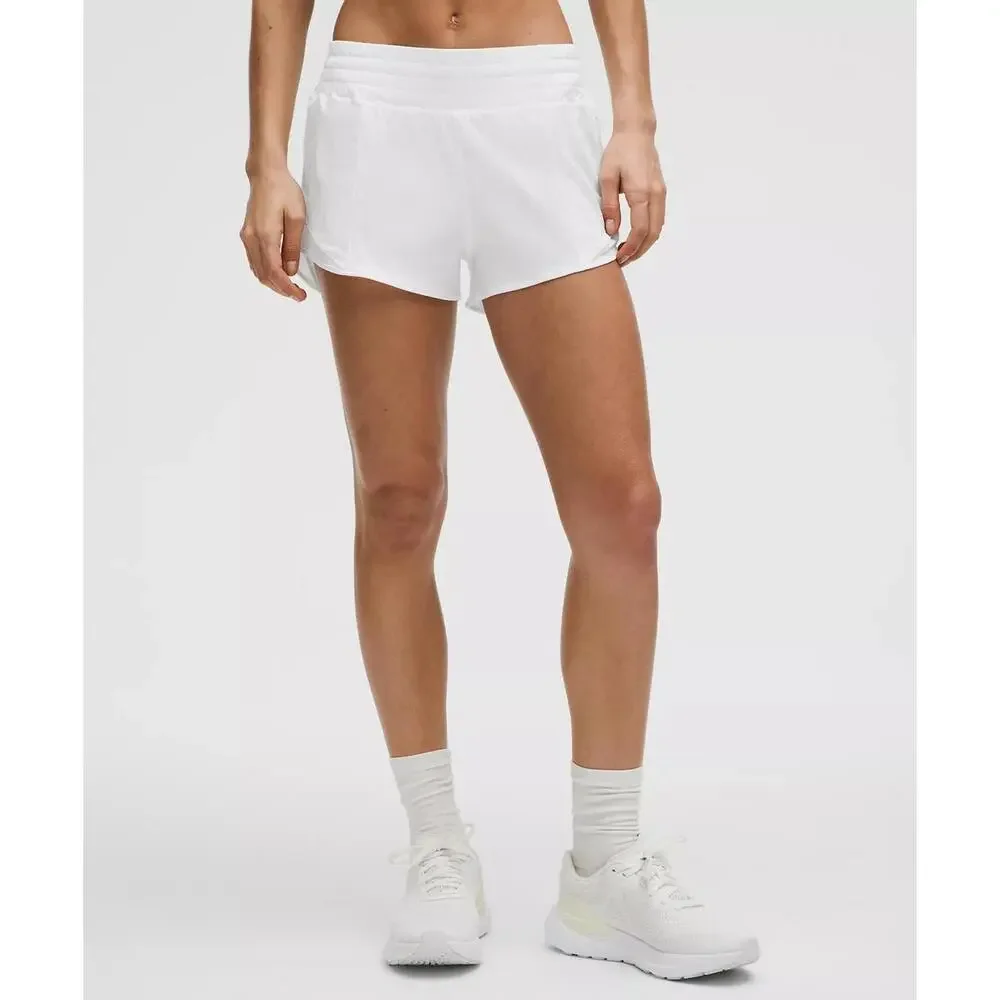 Hotty Hot High-Rise Lined Short 2.5" - White - Picture 1 of 7